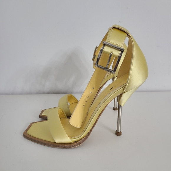 Alexander Mcqueen Yellow Strap Heels - Picture 3 of 11